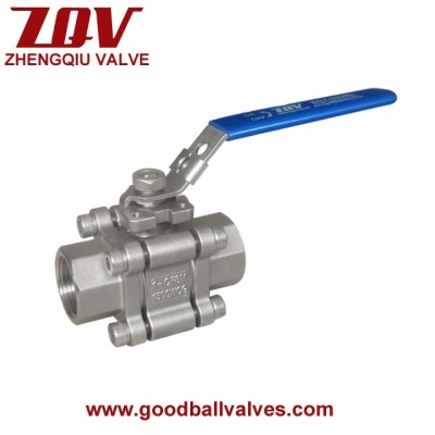 3pc  2000WOG Stainless Steel Ball Valve